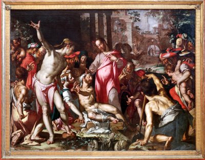 Opstanding van Lazarus door Joachim Wtewael or Utewael